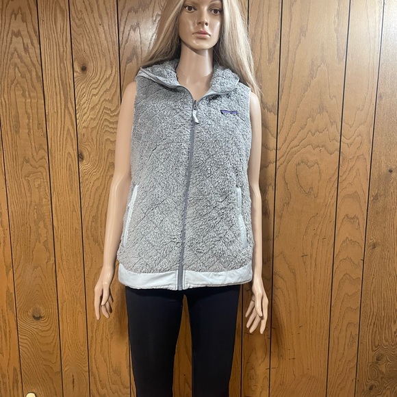 Patagonia" Vest Los Gatos -Hooded-Reversible-Gray - Picture 9 of 16